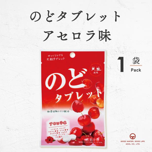のどタブレット アセロラ味 24g タブレット 赤穂の天塩 赤穂化成 アセロラ 和漢植物エキス メン...