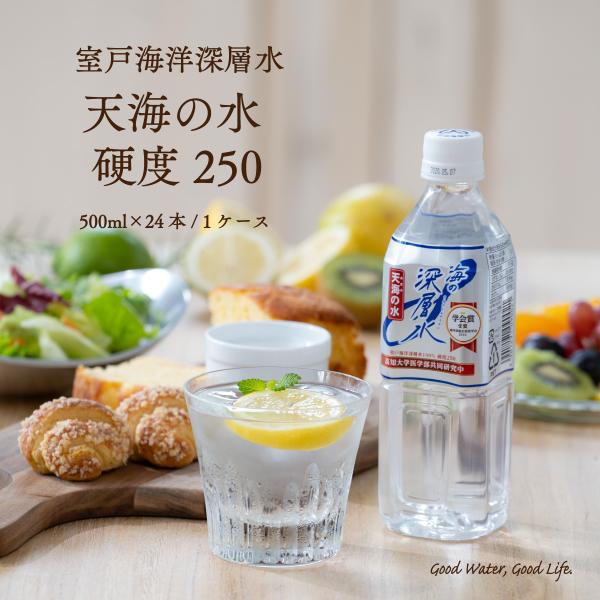 ミネラルウォーター 天海の水 硬度250 500ml 24本 送料無料 室戸 国産 海洋深層水 赤穂...