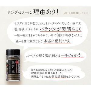 塩 赤穂の天塩 塩胡椒 65g ビン にんにく...の詳細画像2