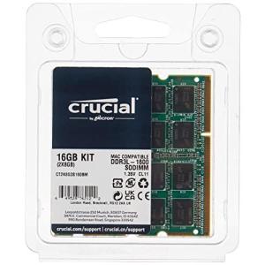 Crucial Micron製Crucialブランド DDR3 1600 MT/s PC312800 16GB kit 8GBx2 CL11 SODIの商品画像