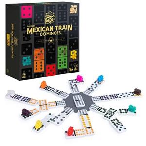 Spin Master Games Legacy Deluxe Mexican Train Dominoes Classic Original Boaの商品画像