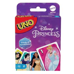 UNO Disney Princesses Card Game for Kids & Family Themed Deck & Special ...
