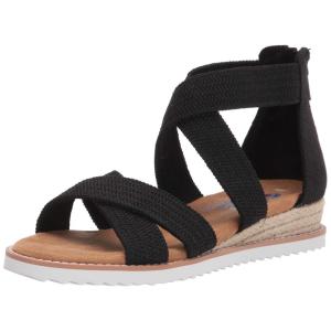 Skechers BOBS Womens Ankle Strap Sandal Black 5.5の商品画像