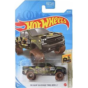 Hot Wheels 19 Chevy Silverado Trail Boss LT Green camo 80/250 Baja Blazersの商品画像