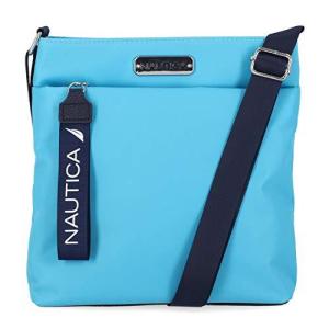 Nauticaダイバーナイロンスモールレディースクロスボディバッグ財布、調節可能なショルダーストラップ、スキューバブルーの商品画像