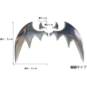 3D エンブレム ステッカー 小悪魔 & こうもりの詳細画像5