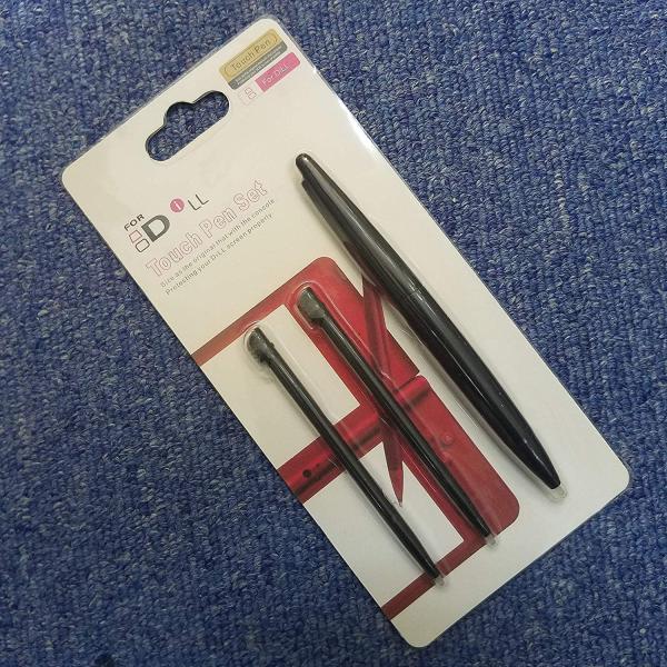 任天堂 DSiLL カラー タッチペン 大小3本セット ブラック