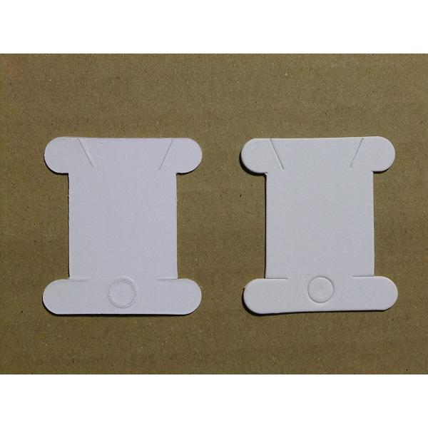 糸巻き台紙 100枚セット 無地 白厚紙