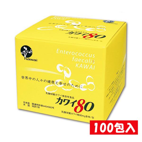 正規代理店 kawai カワイ 80 乳酸球菌カワイ株 80mg含有/包 1g 100包 スティック...