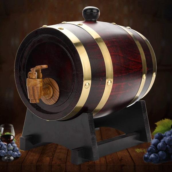 デカンタ ワインバレルディスペンサー ワイン樽 タル 約1.5L ヴィンテージ オーク ビール ウイ...
