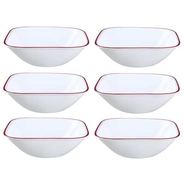 コレール スクエア  ボウル スプレンダー 約660ml 6セット Corelle Square S...