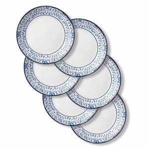 コレール 食器6点セット ランチプレート ワンプレート 前菜 中皿 丸皿 プレート 取り皿  お皿 食器セット ポルトフィーノ Corelle Lunch Plates Portofino
