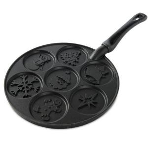 パンケーキパン フライパン クリスマス柄 丸型7個 至上 パンケーキ用フライパン ホリデー 直火 ノルディックウエア Pan Holiday Nordic Ware Pancake