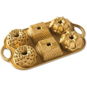 ケーキ型 パン焼き型 焼き型 お菓子作り ゼリー型 プリン型 ノルディックウエア 製菓道具 バントケーキ Nordic Ware Geo Bundtlette Pan ジオバンドレットパン