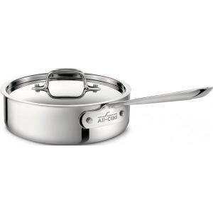 オールクラッド ステンレス片手鍋 約1.4リットル 蓋付深底鍋 All-Clad