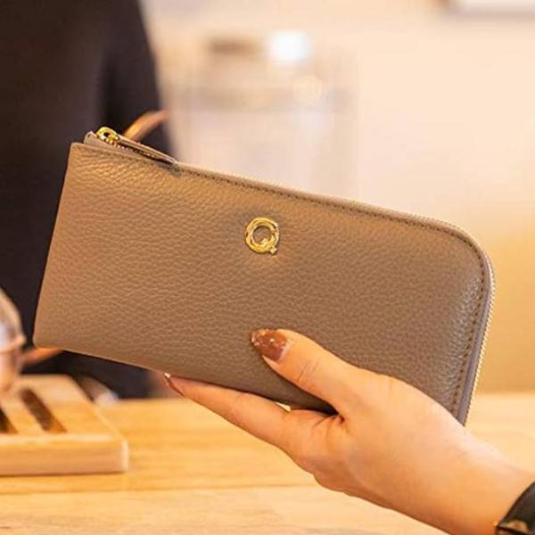 長財布 イタリアンレザー L字ファスナー Rimini-long リミニロング トープ レディース財...