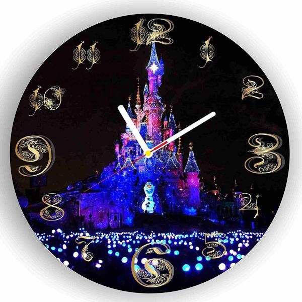 ディズニーワールド掛時計 ウオールクロック 壁掛け 時計 置き時計 かわいい時計 クォーツ オラフ ...