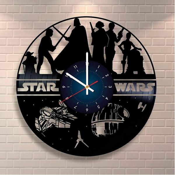 スターウォーズ掛時計 STAR WARS 掛時計 ウオールクロック 壁掛け 置き時計 かわいい時計 ...