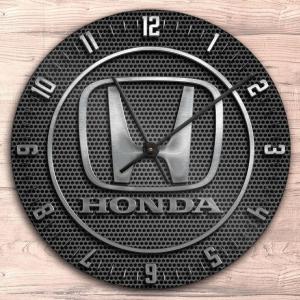 ホンダ掛時計 掛時計 ウオールクロック 壁掛け時計 名車時計 Honda Round Wall Clock おしゃれ時計 直径28cm エンブレム時計 ロゴマーク時計｜akt8