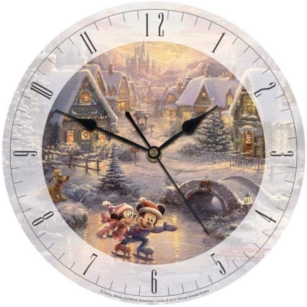 ディズニー掛時計 ミッキー ミニー スイートホリディ― ウオールクロック 壁掛け 時計 かわいい時計...