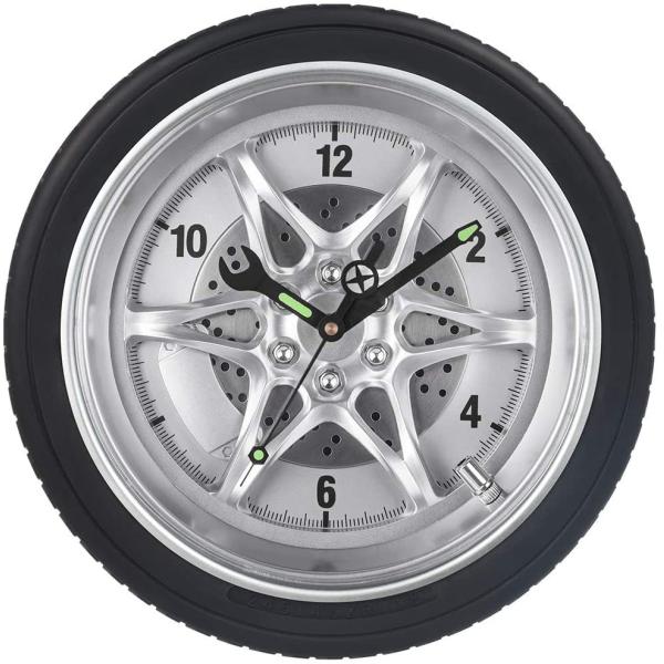 車ホイール掛時計 カーホイール時計 タイヤホイール時計 ウオールクロック 壁掛け 時計 カッコいい時...