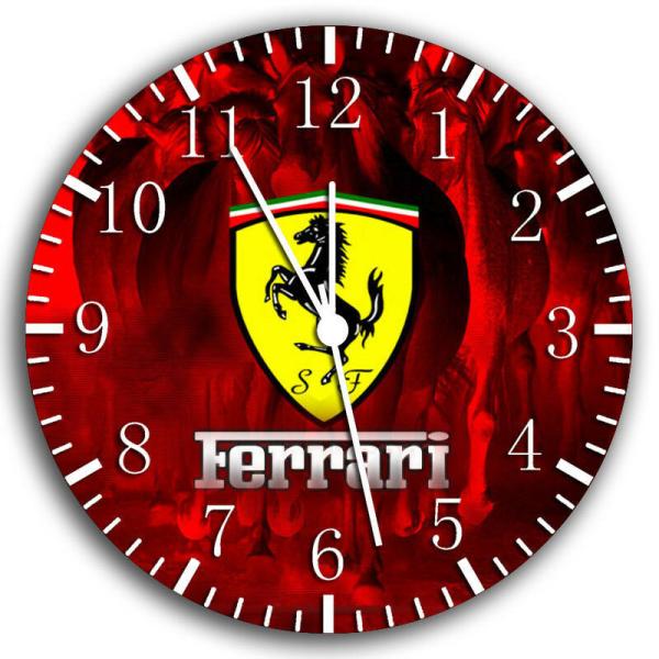 フェラーリ時計 スーパーカー掛時計 ウオールクロック 壁掛け時計 Ferrari Super Car...