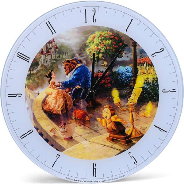 美女と野獣掛時計 ディズニーワールド掛時計 ウオールクロック 壁掛け 時計  かわいい時計 Beau...