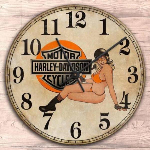 HARLEY DAVIDSON ハーレーダビッドソン 掛時計 掛時計 ウオールクロック 壁掛け時計 ...