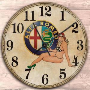 アルファロメオ掛時計 掛時計 ウオールクロック 壁掛け時計 名車時計