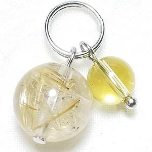 アクアマリン グリーンアベンチュリン さざれ石 カニカン付 天然石