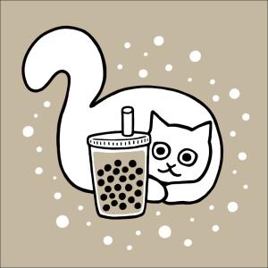 猫とタピオカ みずしな孝之 デザイン コラボ ...の詳細画像3