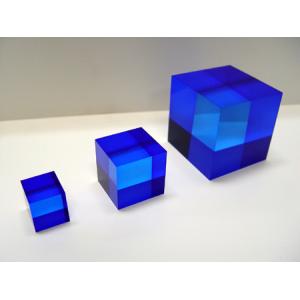 青色アクリル立方体リング アクスタ(台座付) クラールハルト・ビルトシウム H:80mm (haruto