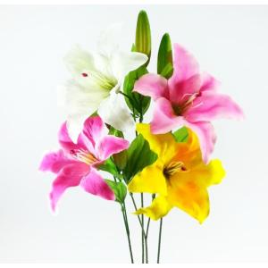 (造花・夏・仏花) カサブランカW / ゆり・...の詳細画像2