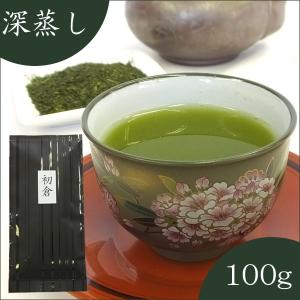お茶 緑茶 ヤブキタ 深蒸し茶 深蒸しだけど香りが高い 深むし茶 100g 人気 初倉 はつくら｜akutsu-chaho