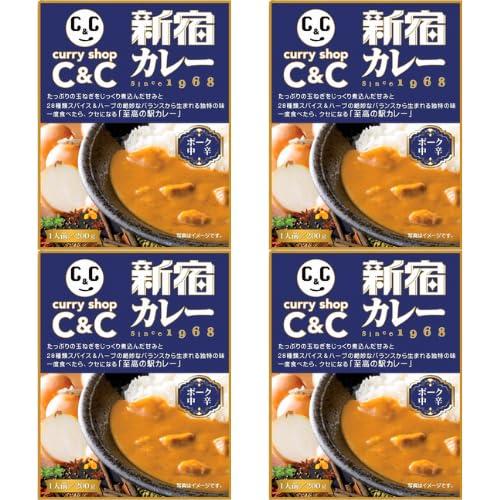 新宿カレー c&amp;c ポーク 中辛 レトルト ルー レンジ対応 ギフト 防災 備蓄 curry 京王 ...