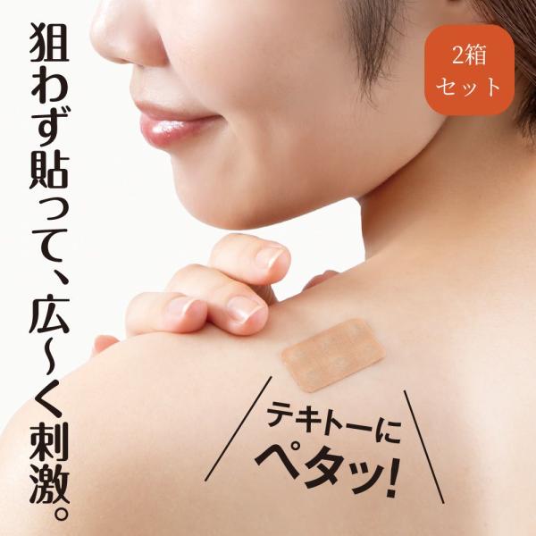 2箱セット 鍼 シール 肩こり解消 グッズ ツボ押し ほぐす 日本製 血行 肩 腰 足 足の裏 足裏...