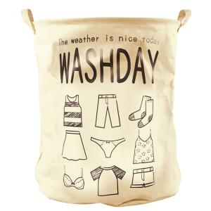 洗濯カゴ 洗濯かご 洗濯物を入れるカゴ ランドリーボックス ランドリーバッグ WASHDAY 爆買