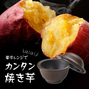 電子レンジでほくほく石焼いも鍋（石付） 電子レンジ専用 焼き芋器
