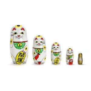 MIDORI KOMATSU ミドリコマツ 「Lucky Cat」 招き猫マトリョーシカの商品画像