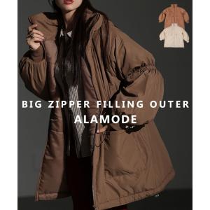 レディース アウター コート 羽織り ジャケット ブラウン 茶 アイボリー 長袖 ダウン パフスリーブ 秋服 大人可愛い きれいめ 30代 40代 50代 女性 アラモード