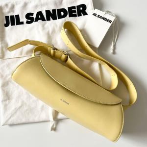 JIL SANDER　ジルサンダー　ショルダーバッグ　カンノーロ スモール　レザー　BUTTER　イエロー　クロスボディバッグ　ロゴ　J07WD0023 P5646　【中古】
