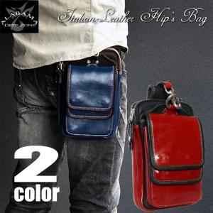 ベルトポーチ メンズ 本革 ウエスト ポーチ 小さめ　bag スマホ ダブルフラップ