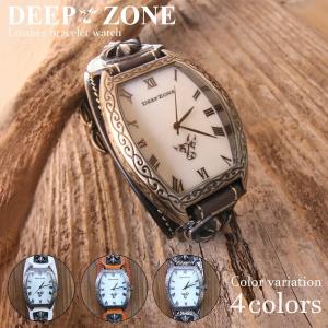 DEEP ZONE ディープ ゾーン イタリアンレザー ブレスウォッチ パイソン