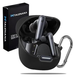 soundcore Liberty4 NC 黒シリコンケース付き For Anker Soundcore liberty 4 ncケースカバー TALENANA libert
