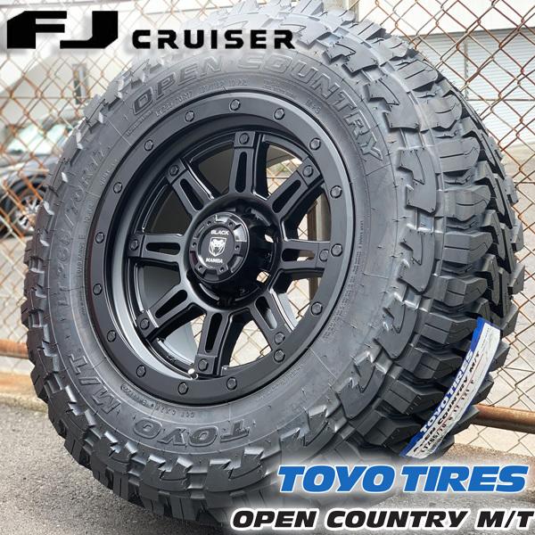 マッドタイヤ 新品 17インチ タイヤホイールセット FJクルーザー TOYO OPENCOUNTR...