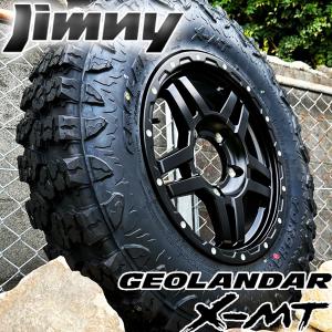 最強!! マッドタイヤ ジムニー JB64 JB23 JA11 タイヤ ホイール セット 4本 ヨコハマ ジオランダー XMT G005 6.50R16 リフトアップ