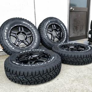 jb64ジムニー ブロックタイヤ ホイール2ホイールセット OPEN COUNTRY 新ホイール!! ジムニー JB64 JB23 JA11 タイヤホイール