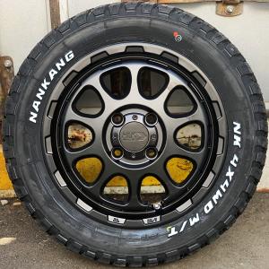 マッドタイヤ エブリイワゴン DA17W DA64W DA62W タイヤホイールセット 14インチ 新品 4本 ナンカン FT9 165/65R14 ホワイトレター リフトアップ｜aladdin-wheels