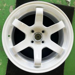 カスタム!! コンパクトカー 軽自動車 軽四 ドリフト 15x8.25J+20 PCD100 4H 4穴 新品 ホイール 4本セット 15×8.25J pcd 100 グロスホワイト 即納 送料無料｜aladdin-wheels