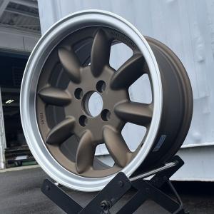 即納!! コペン シビック bB 軽自動車 新品 ホイールのみ 4本セット 15インチ ブロンズ 15x7J+20 PCD100 4H 4穴 レーシング ドリフト スタンス 軽量｜aladdin-wheels